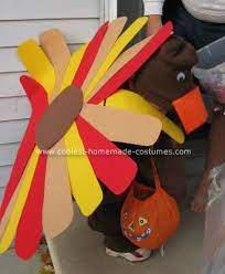 Coolest Homemade Turkey Costume Turkey Costume Thanksgiving Crafts For Kids Thanksgiving Crafts
