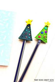 These are not only fantastic pencil toppers for kids to make but this rocket ship craft is a great way to get little ones interested in writing, mark making and. Diy Christmas Pencil Toppers That Kids Craft Site