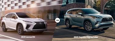 The lexus brand is marketed in more than 70 countries and territories worldwide and is japan's. 2021 Lexus Rx Vs Toyota Highlander Butler Lexus Of South Atlanta