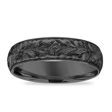 Men\'s wedding band engraving ideas. Hand Engraved Wedding Band Vintage Wedding Ring Black Gold Wedding Band Men S Wedding Band Unique Antique Wedding Band 6 Mm Handmade