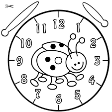 Ausmalbilder Kostenlos Uhr Uhrzeit Lernen Die Uhr Lernen Ausmalen