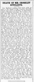 They chose their own nicknames. Sutcliffe Crossley 1846 1902 Surnames Beginning With S My Primitive Methodists