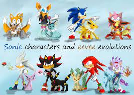 sonic characters and eevee evolutions | Sonic, Eevee evolutions, Eevee