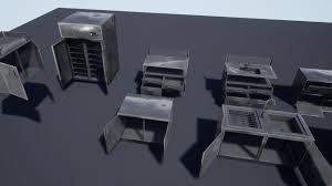 3d asset retail kitchen cabinets cgtrader