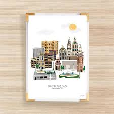 Kansas City Plaza Art Print Country Club Plaza Art Etsy Kansas City Plaza Art Prints City Drawing