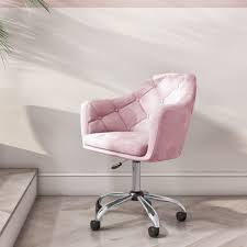 You can find out more about that in the article presenting it. Pink Velvet Office Swivel Chair With Button Back Marley Furniture123