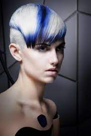 Blue Hair Cyborg Android Cyber Girl Cyberpunk Beautiful Alternative Girl Future Fashion Futuristic Style Un Hair Styles Cyberpunk Hairstyles Blue Hair