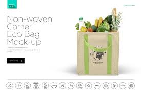 Non Woven Carrier Eco Bag Mock Up Eco Bag Web Design Resources Bag Mockup