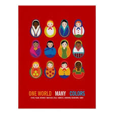 Celebrate Culture Diversity One World Many Color Poster Zazzle Com Culture Day World Peace Day Diversity