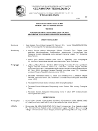 Contoh surat sk perangkat desa cara penulisan yang benar format keputusan sekdes sekretaris pengangkatan aparat guru paud pns. Sk Camat Tegaldlimo Tentang Pengangkatan Lt Sekdes Kalipait