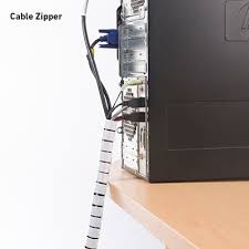 It's the loose ends that will trouble you in electronics. D Line Cable Organiser Cable Tidy Tube Spiral Wrap Zipper