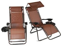 The mesh design is easy to clean. Zero Gravity Reclining Lounge Chair With Canopy Top Set Of 2 Contemporary Outdoor Chaise Lounges By Onebigoutlet Houzz