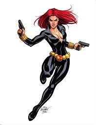Black widow is another superhero who can really zip about the battlefield at speed thanks to her trusty grappling gun, but she can also turn invisible to outsmart the enemy. Black Widow By Scott Dalrymple Black Widow Marvel Black Widow Black Widow Scarlett