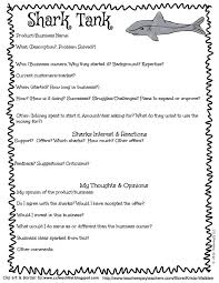 Free Shark Tank Printable For Your Students To Evaluate Businesses Download In The Preview Business Education Classroom Teaching Business Business Education