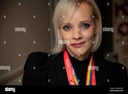 Penelope Bond who has been awarded the British Empire Medal (BEM) for  services to the Covid-19 response, photographed in Grantham, Lincolnshire  Stock Photo