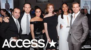 At a panel promoting usa network's new show pearson, a spinoff of suits, the stars and show creator aaron korsh recalled attending the major event, e! Meghan Markle S Suits Co Stars Arrive In England For The Royal Wedding Youtube