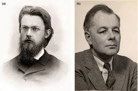 a) Vladimir I. Vernadsky. (b) G. Evelyn Hutchinson. Wikipedia.