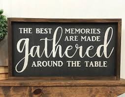 Gather Wood Sign Gather Sign The Best Memories Are Made Gather Wood Sign Wood Signs For Home Diy Wood Signs