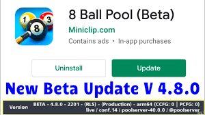 Beta version of 8 ball pool can be downloaded from our site without any modification in the 8 ball pool app. 8 Ball Pool New Beta Update Version 4 8 0 11 March 2020 Youtube