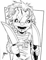 Bride of chucky tiffany coloring pages. Chucky Coloring Pages Coloring Home
