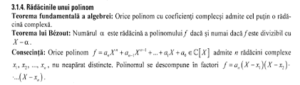 Atunci numarul este radacina a polinomului f daca si numai daca divide f. Teoriebac Clasa A12a 3 Polinoame Jitaruionelblog Pregatire Bac Si Evaluarea Nationala 2021 La Matematica Si Alte Materii Materiale Lectii Formule Exercitii Rezolvate Matematica Gimnaziu Si Liceu Teste De Antrenament Edu Ro Modele