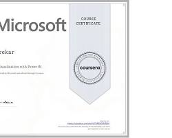 Image of Coursera Power BI course
