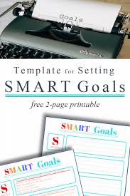The template is free, online, fully customizable, and will help hold yourself accountable. Smart Goals Template Organized 31