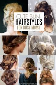 This easy scarf hairstyle for long hair. Cute Bun Hairstyles Messy Bun Hairstyles For Moms Cute Bun Hairstyles Mom Hairstyles Bun Hairstyles
