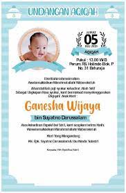 Undangan selapan bayi.undangan tahlil ms word. Background Selapanan