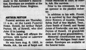 Obit-Arthur Peyton