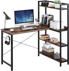 We did not find results for: Amazon Com Rolanstar Computer Desk With Storage Shelves 47 Home Office Desk With 4 Tier Reversible Bookshelf Rustic Writing Table Workstation Study Corner Desk For Small Space Rustic Brow Kitchen Dining