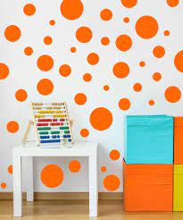 Get it as soon as thu, jun 17. Amazon Com Create A Mural Polka Dot Wall Stickers Wall Decor Stickers Wall Dots Vinyl Circle Room Dot Decals Orange Home Kitchen