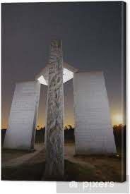 Discover georgia guidestones in elberton, georgia: Leinwandbild Georgia Guidestones Pixers Wir Leben Um Zu Verandern