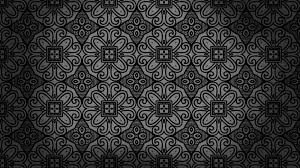 Seamless black and white vector patterns. Free Black Vintage Seamless Floral Background Pattern