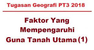 Tanah yang subur dan gembur akan membuat tumbuhan bertumbuh lebat dan mempengaruhi kehidupan hewan di sekitarnya. Faktor Yang Mempengaruhi Guna Tanah Utama 1 Kerja Lapangan Geografi Tingkatan 3 Bumi Gemilang