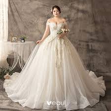 Dressyin.at haben erstaunliche und beeindruckende übergrößen. Luxus Herrlich Weiss Ballkleid Ubergrosse Brautkleider Hochzeitskleider 2019 Spitze Tulle Applikationen Ruckenfreies Perlenstickerei Handgefertigt Herz Ausschnitt