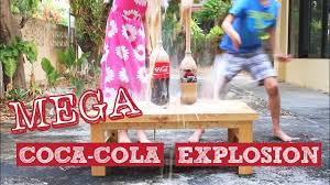 All of these things weren't possible with the mentos experiment. Cool Experiments With Coca Cola And Baking Soda Mega Coke Explosion Bigger Than Coke And Mentos Youtube