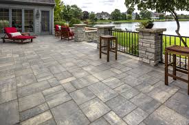 Which is the best town hall to use with unilock? Bristol Valley Patio Hardscape Design Paver Patio