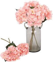 Our wide array of exquisite vase bouquets provide you an extensive choice of flowers, colors, styles, sizes, and price points, all with the vase included with your bouquet! Buy Kisflower 6pcs Silk Hydrangea Artificial Flowers Realistic Hydrangea Flowers Bouquet For Wedding Party Office Home Decor Light Pink Online In Turkey B088w7c925