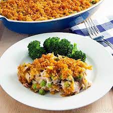 Next, add tuna, peas, cheddar cheese and mix well. Kitchen Riffs Tuna Noodle Casserole