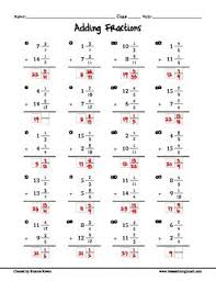 Free Adding Fractions Worksheet Fractions Worksheets Fractions Adding Fractions