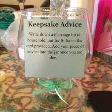 Finally, make sure the bride to be is spoilt and showered with love and blessings before her big day. Keepsake Advice Cool Idea For Bridal Showers Or Kitchen Teas Kitchen Bridal Shower Kitchen Tea Parties Bridal Tea