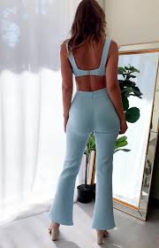 The Edit Eve Pants Blue Wunderbar Blue Contourmakeupforbeginners Editeve Makeupnightparty Mak In 2020 Fashion Brunch Outfits Fall Mini Dress Clubwear