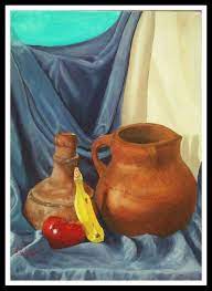 من اعمالي الوان زيتيه طبيعه صامته art projects art graphic