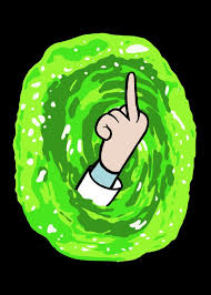 Rick S Resolve Metal Poster Fanfreak Displate Rick And Morty Tattoo Rick And Morty Stickers Rick And Morty Drawing