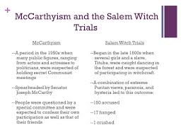 Learn vocabulary, terms and more with flashcards, games and other study tools. Arthur Miller The Crucible The Salem Witch Trials And Mccarthyism What Do They All Have In Common Ppt Download