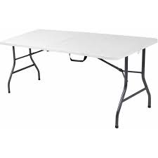 Cosco 6 Foot Centerfold Folding Table White Walmart Com Folding Table Folding Dining Table Table And Chairs
