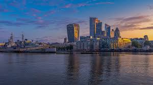Sunset city city skyline skyline city sunset skyline sunset sky evening nature water ocean sea landscape night orange sun architecture beach dusk horizon beautiful clouds red urban cloud background light buildings building silhouette lights skyscrapers twilight blue yellow town dark. Wallpaper London England Thames Ships Sunrise And Sunset 1920x1080