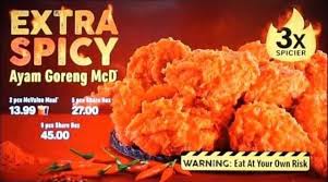 October 31 at 7:30 pm ·. Limakodi Menu Baru Mcd Ayam Goreng Mcd 3x Extra Spicy Ni Untuk Orang2 Yang Berjiwa Kental Jer Ni D Facebook