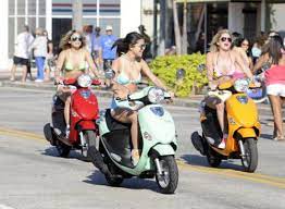Spring Breakers Scooter Girl Vespa Girl Pocket Bike